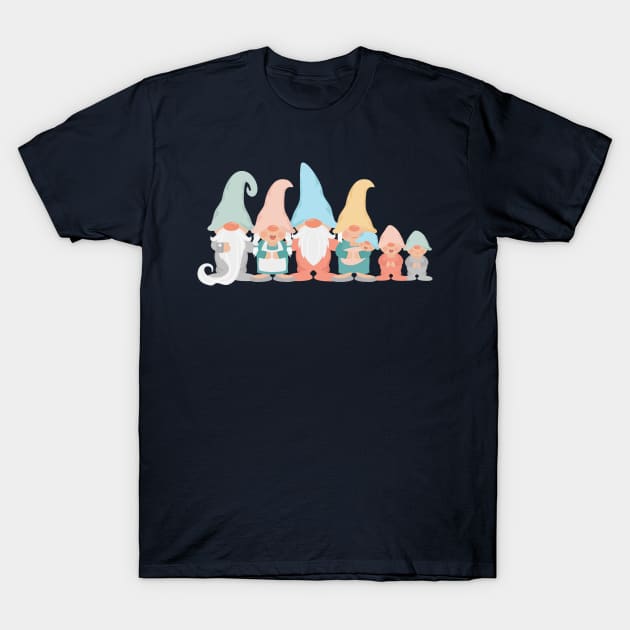 Awesome Gnomes Family T-shirt & Accessories T-Shirt by MIRgallery